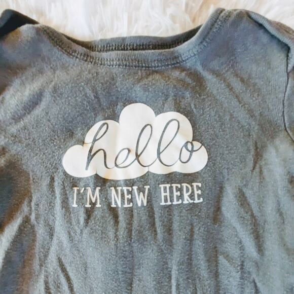 Baby Clothes 9-12M Sarcastic Christmas Monster Hello Outfit Bundle Lot Pajama - Picture 3 of 16